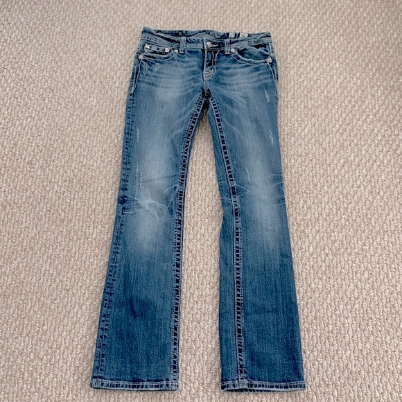 Miss Me Peace Sign #JP5356B Boot Jean - Picture 6 of 15